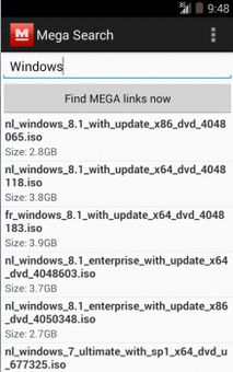 Mega Search screenshot 2
