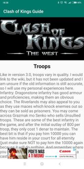 Clash of Kings Guide screenshot 1