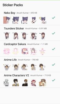 Otaku Nadu Sticker Pack screenshot 1