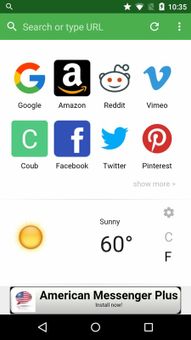 Turbo Browser screenshot 1