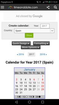 Calendar screenshot 1