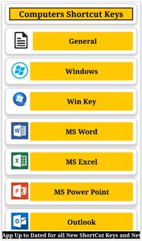 Computers Shortcut Keys screenshot 1