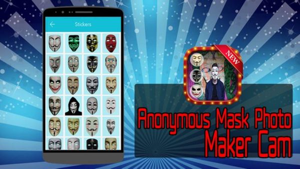 anonymous mask photo maker cam screenshot 2