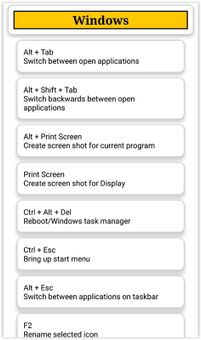 Computers Shortcut Keys screenshot 5