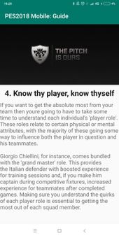 PES2018 Mobile: Guide screenshot 5