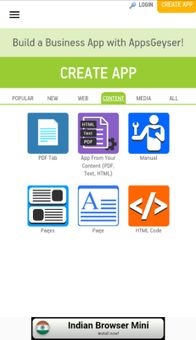 Appsgeyser - Free Android App Creator screenshot 4