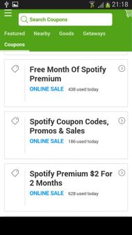 Coupons for Spotify screenshot 5
