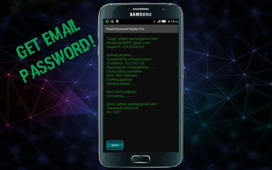 Email Password Hacker Pro screenshot 2