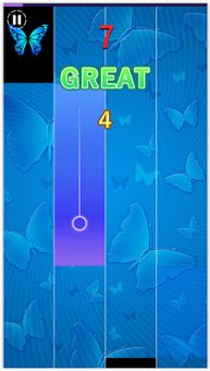 Blue butterfly Piano Tiles 3 screenshot 5