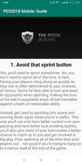 PES2018 Mobile: Guide screenshot 4