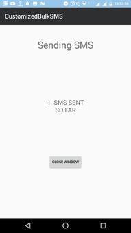 CustomizedBulkSMS screenshot 1