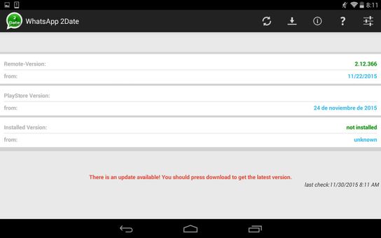 WhatsApp 2Date screenshot 1