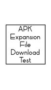 APK Expansion File Test Screenshot