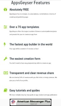 Appsgeyser - Free Android App Creator screenshot 1