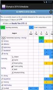 OLYMPICS 2016: SCHEDULES Screenshot