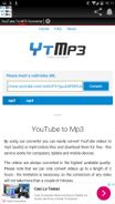 YouTube To MP3 converter Screenshot