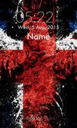 UK Flag Keypad Lock Screen Screenshot