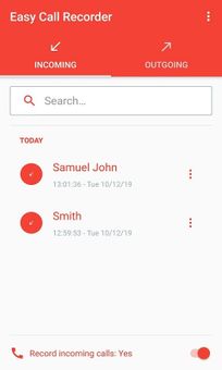 Easy Call Recorder screenshot 1