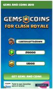 Gems & Coins for Clash Royale 2019 Screenshot