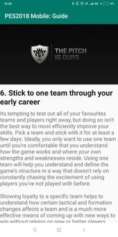 PES2018 Mobile: Guide screenshot 6