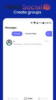 Hello - Comms and Groups screenshot 2