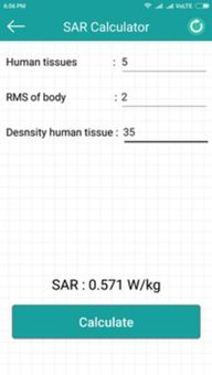 SAR Calculator screenshot 2