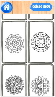 Flowers Mandala Coloring Pages screenshot 2