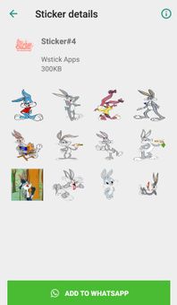 Stickers Bunny Diciendo no Para WhatsApp screenshot 1