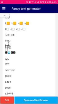Fancy text generator screenshot 2
