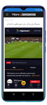 Tensports live screenshot 2