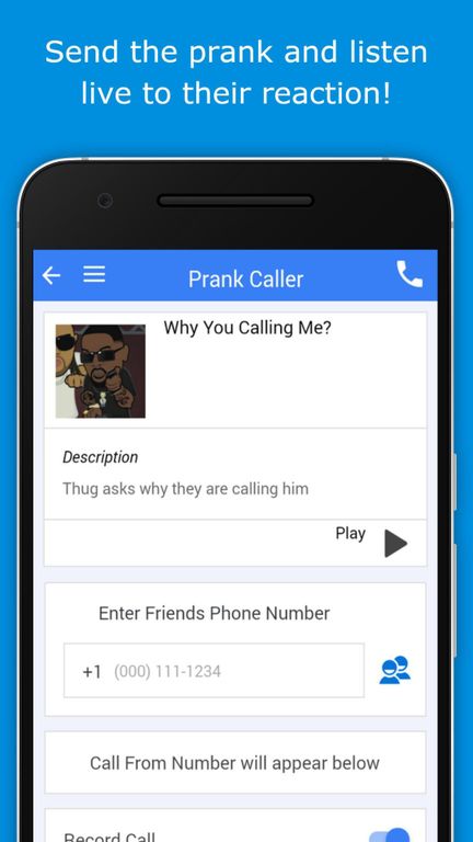 prank call application