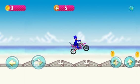 The Crazy pj drive MotoBike mask run screenshot 4