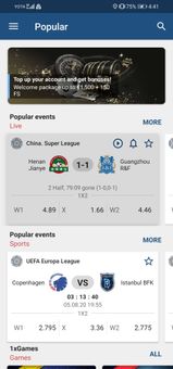1xBet screenshot 2