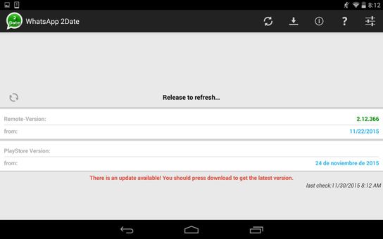 WhatsApp 2Date screenshot 3