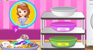 Baby Princess Washing clothes Screenshot