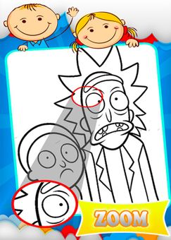 Coloring Rick And Morty Games screenshot 5