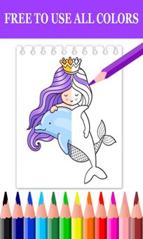 Mermaid Coloring Book & Drawing Book screenshot 2