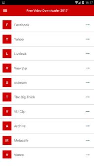 Free Video Downloader 2017 screenshot 2