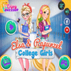 Elsa and Rapunzel College icon