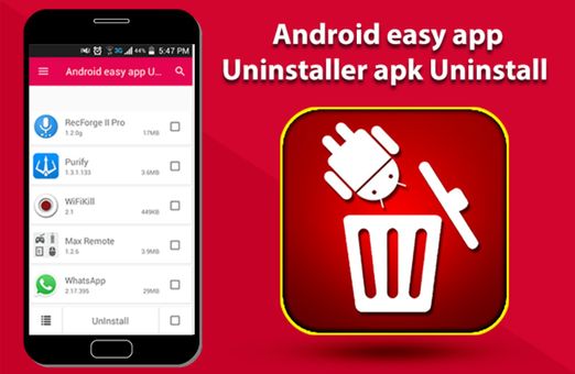 Android easy app Uninstaller apk Uninstall screenshot 1