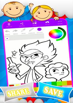 Coloring Rick And Morty Games screenshot 6
