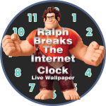 Ralph Breaks The Internet Clock Wallpaper APK