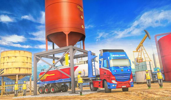 Oil Tanker Transport Offroad Truck Driver screenshot 1