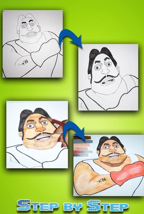 Motu Patlu Painting | Drawing cartoon characters, Cute cartoon drawings, Cartoon  drawings