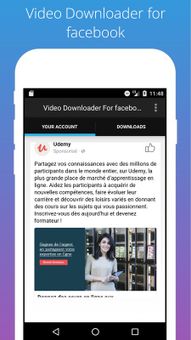 Video Downloader For facebook screenshot 1