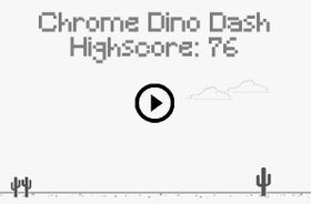 Chrome Dino Dash Screenshot