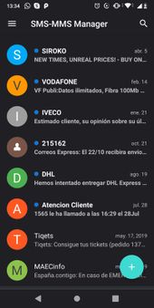 SMS-MMS Manager screenshot 1