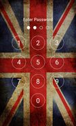 UK Flag Keypad Lock Screen Screenshot