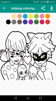 Coloring Ladybug & Blackcat screenshot 5