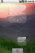 Glass Clock Widget 3 sizes Screenshot